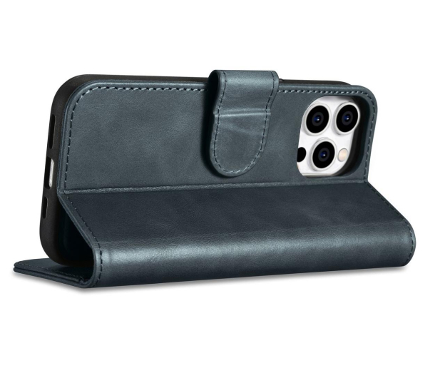 iCarer Wallet Case Oil Wax do iPhone 14 Pro (Anti-RFID) niebieski 6975092686071 - 1201117 - zdjęcie 6